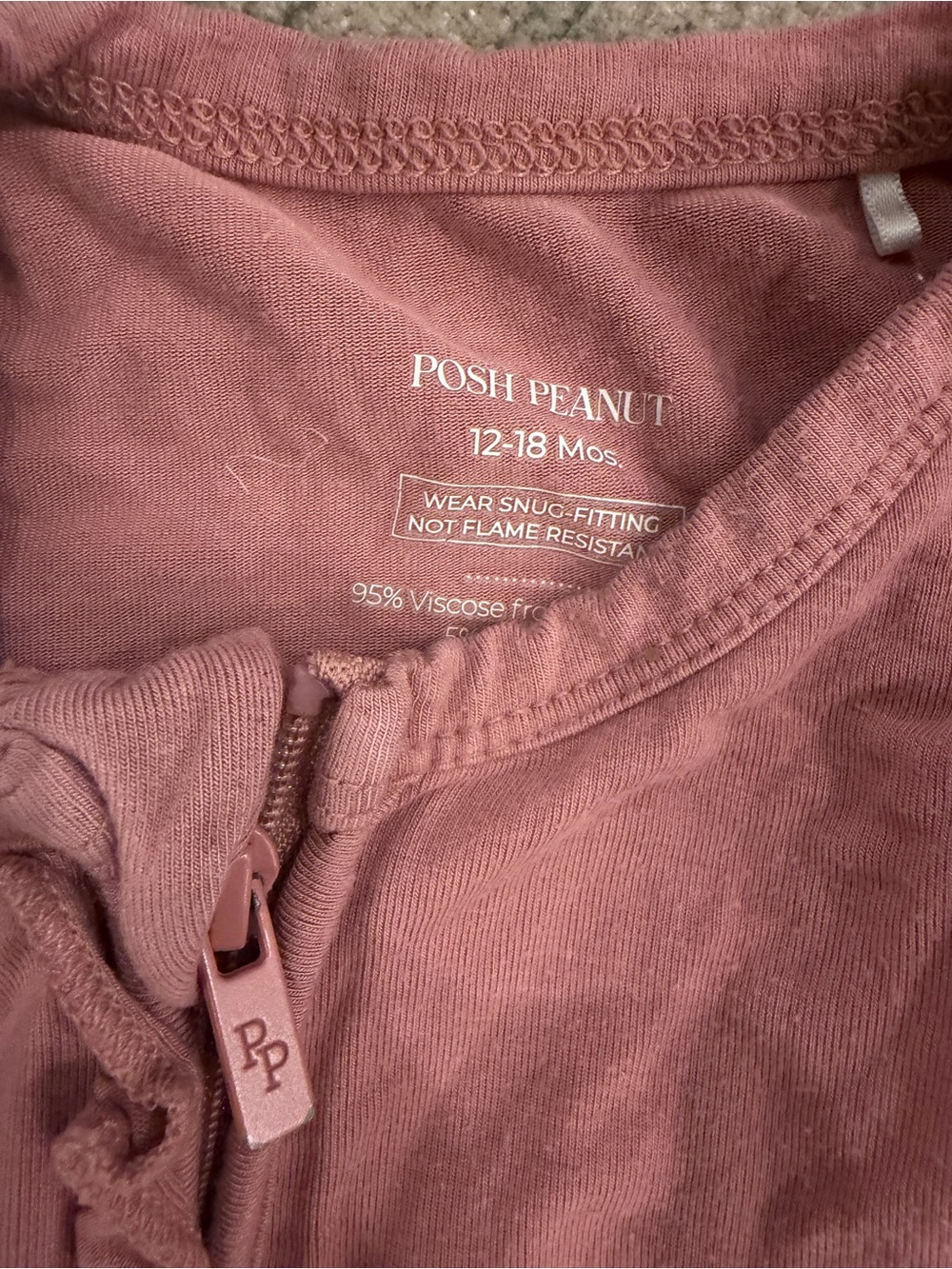 Posh peanut bamboo pajamas with ruffles